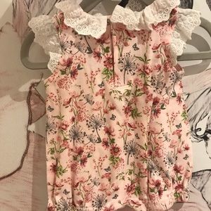 Floral Lace Romper